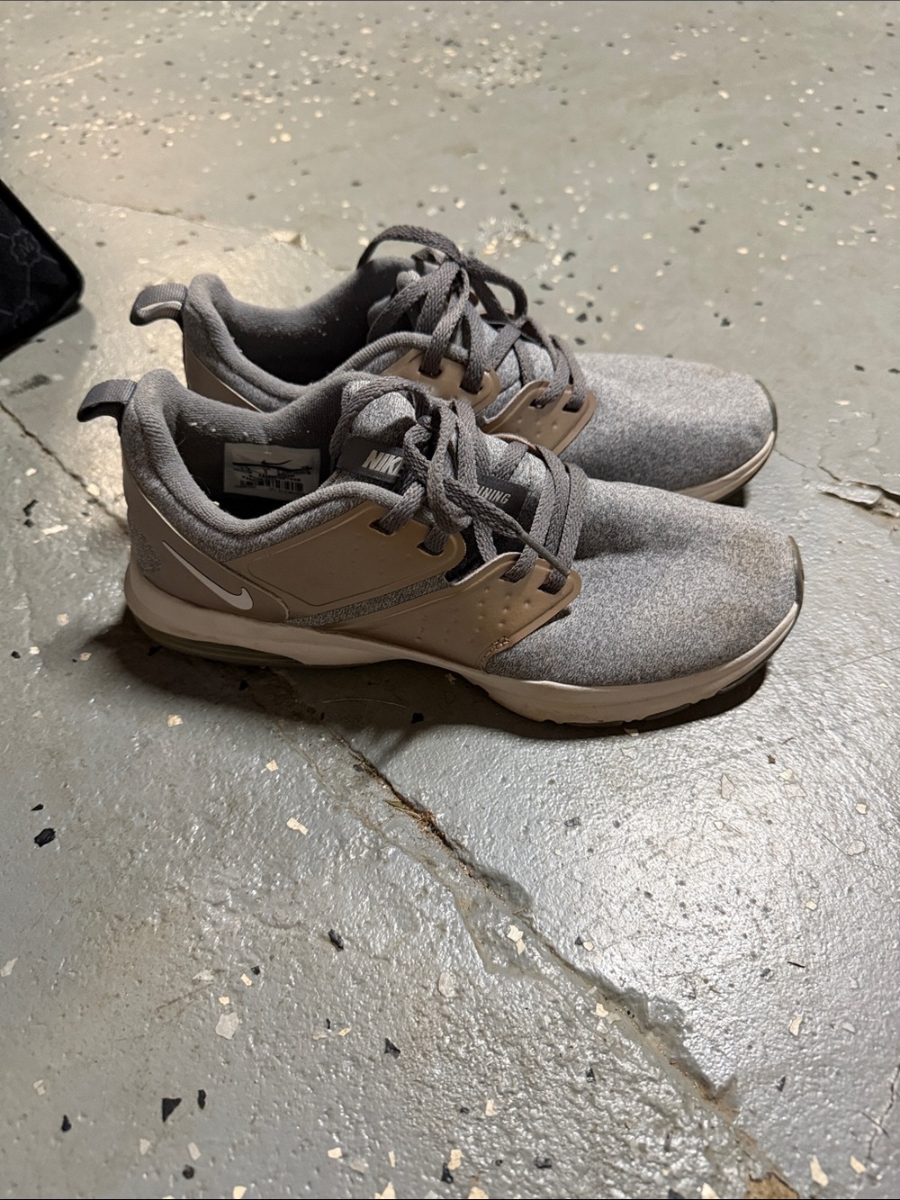 Nike Grey Knit Athletic Sneakers